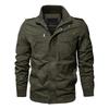Men's Casual Color Jacket Zipper Pocket Stand Collar