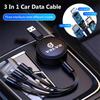 Car Logo Fast Charger 3 In 1 Micro USB Type C Data Wire For Volvo ES90 EC40 EX40 EM90 XC90 V90 V60 XC60 V40 S80 S60 S90 C40 XC40