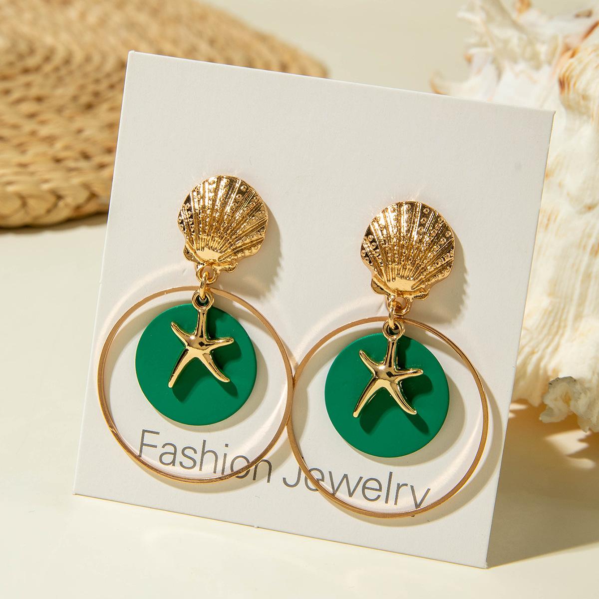 

Креативный набор серег-пусетов с дисками, Универсальный набор из двух частей с геометрическими металлическими пайетками, Серьги, Серьги, Женские подвески.