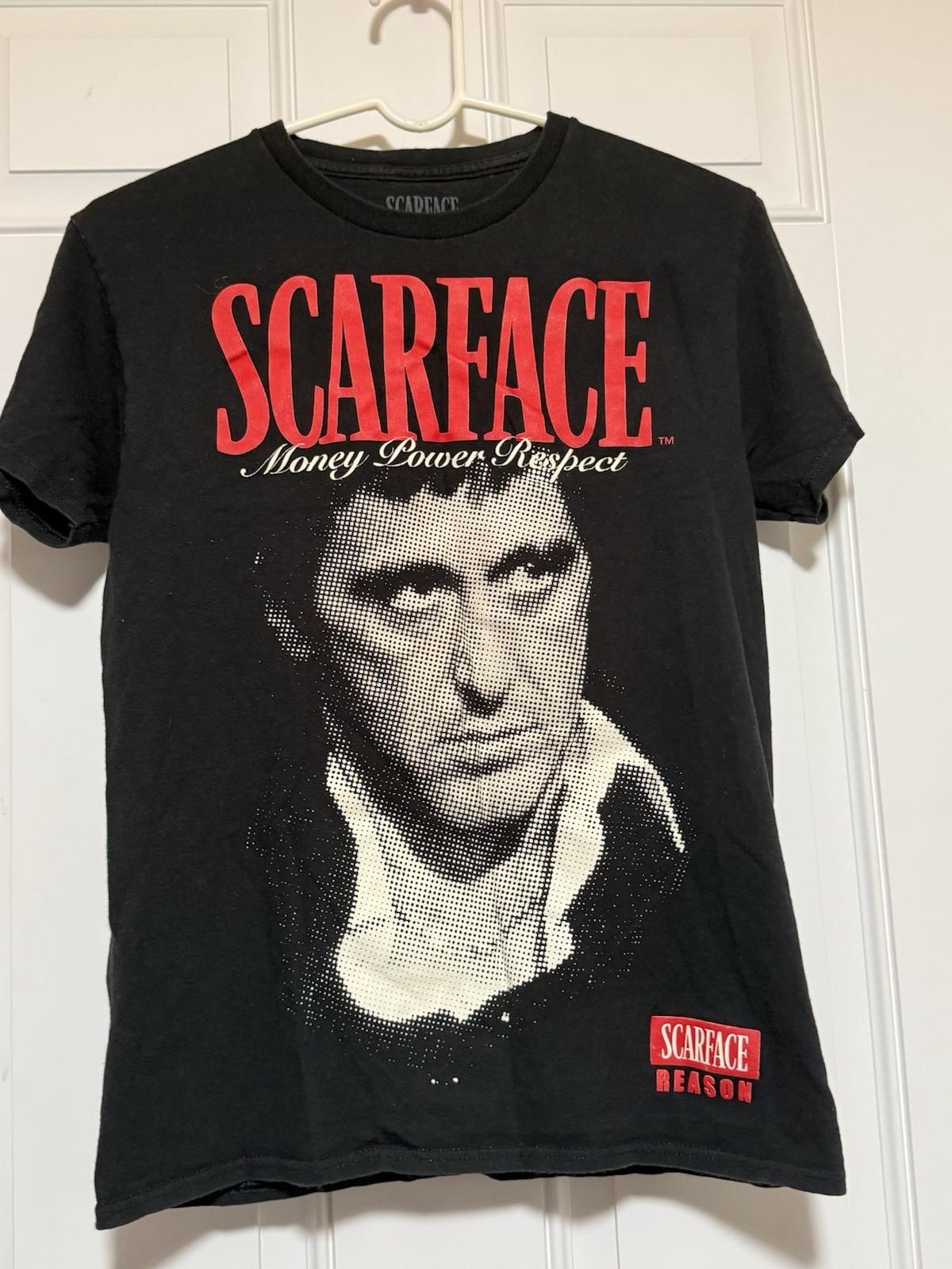 Scarface Reason Unisex Money Power Respect - Black Size Small Unisex T-Shirt S