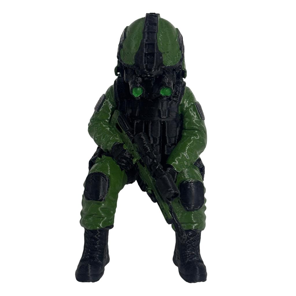 Tactical Sniper Mini Figurine Exquisite Craftsmanship Tactical Soldier Collectible for Household Adults Men Indoors Bedroom Use
