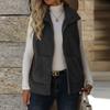 Women's Cardigan Zipper Loose Pocket Jacket Double-sided Plush Vest
