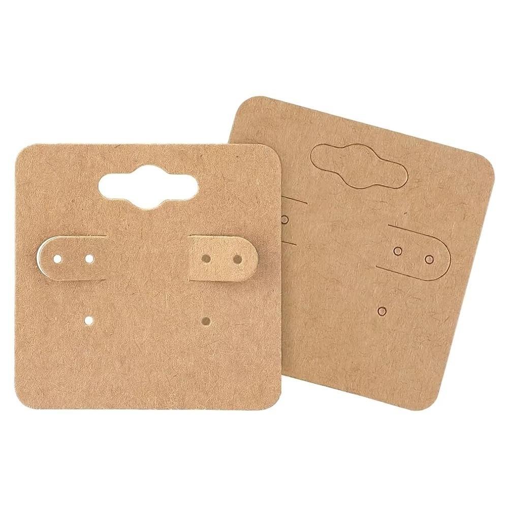100 Pieces Jewelry Tag Earring Display Card Jewelry Selling with Holder Holes Earring Packaging Cards DIY Crafts