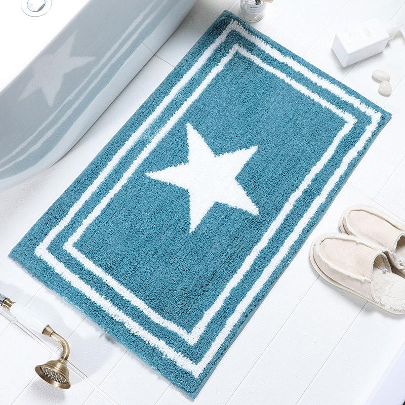 Toilet Floor Surface Mat Toilet Door Moisture-wicking Carpet Door Rug Entry Bedroom Floor Mat Bathroom Slip-resistant Mat