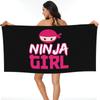 Spy Ninja Girl Strandtuch Weiche Mikrofaser Schnelltrocknend Saugfähig Schnelle Handtücher Für Bergsteigen