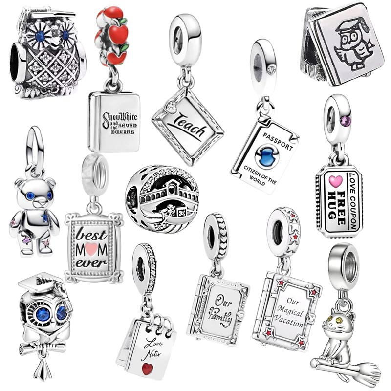 Ciondolo Perline Charm Serie Multiple Applicabile a Gioielli Originali & Creazione Fai da Te Bracciale Unico da Donna Bangle Gioiello Regalo