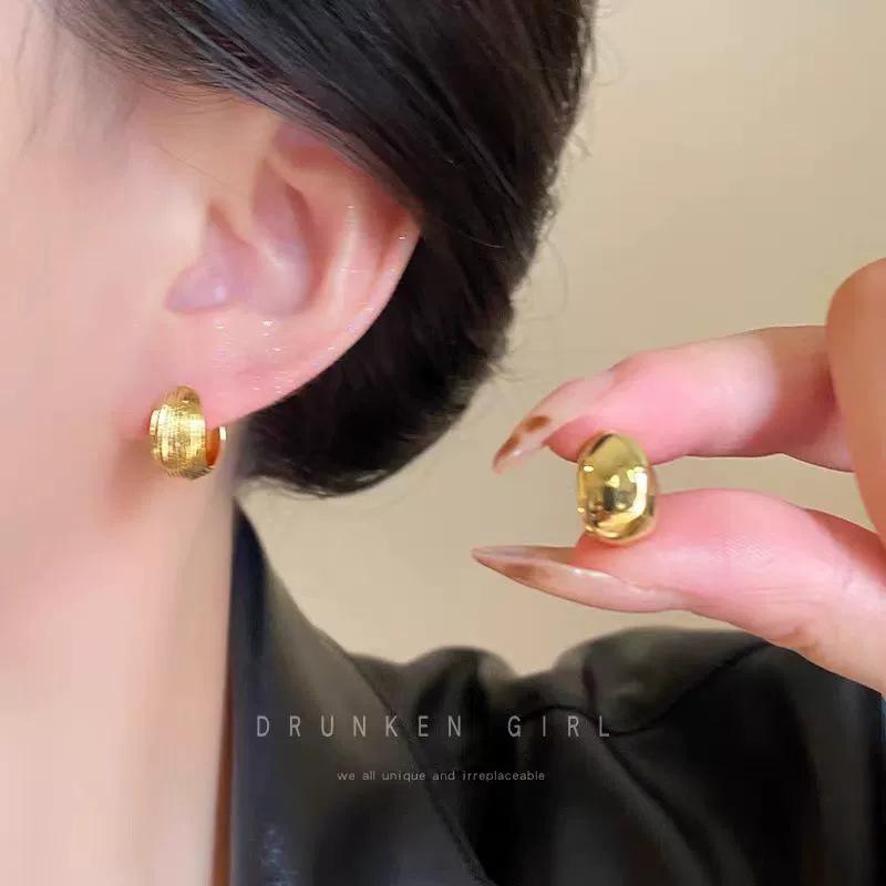 Zircon Metal Studs & Pearl Bow Earrings - High-End, Versatile Statement