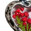 Everlasting Flower Heart Necklace Vintage Floral Jewelry Flowers in Heart Charm Handmade Necklace for Women Anniversary Valentine's Day Gift