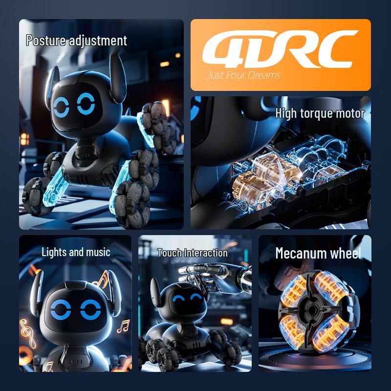 4DRC Remote Control Transforming Robot Dog