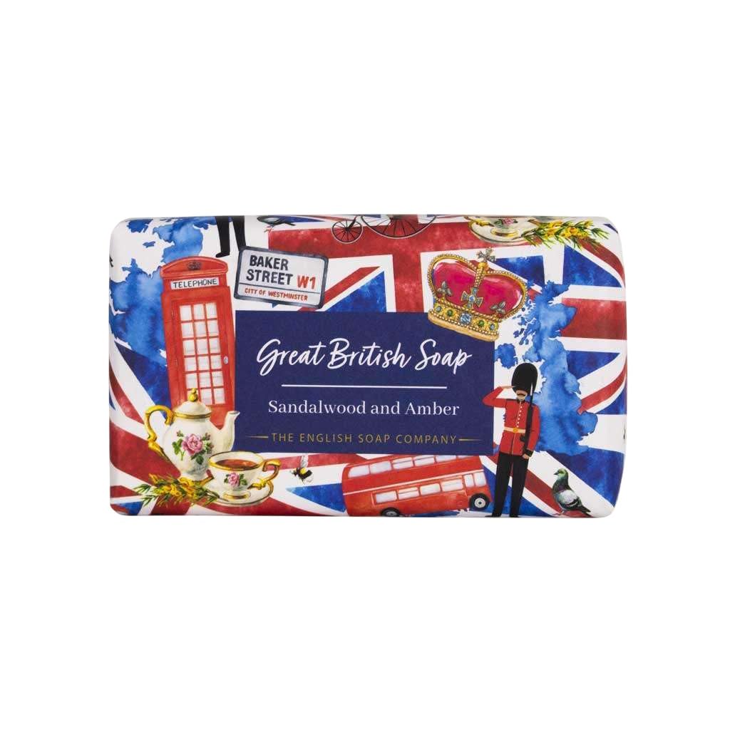 

THE ENGLISH SOAP COMPANY Great British Shea Butter Soap Sandalwood & Amber