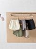 Retro Quilted High Waist A-line Shorts for Women - Autumn/Winter, Slimming Loose Fit, Versatile Base Layer.