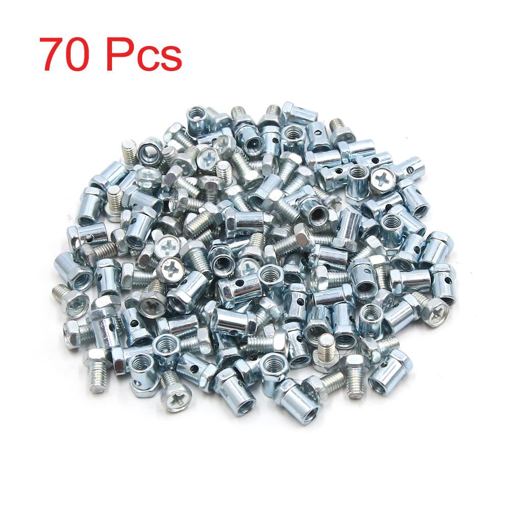X Autohaux Universal 10/20/30/40/50/70/100pcs 5mm Dia Brake Line Cable Wire Fixed Screws Fastener For Motorcycle Accessories
