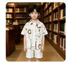 Boys' Collar Shirt Summer Men's Treasure Casual White Pure Cotton Children's Shirt