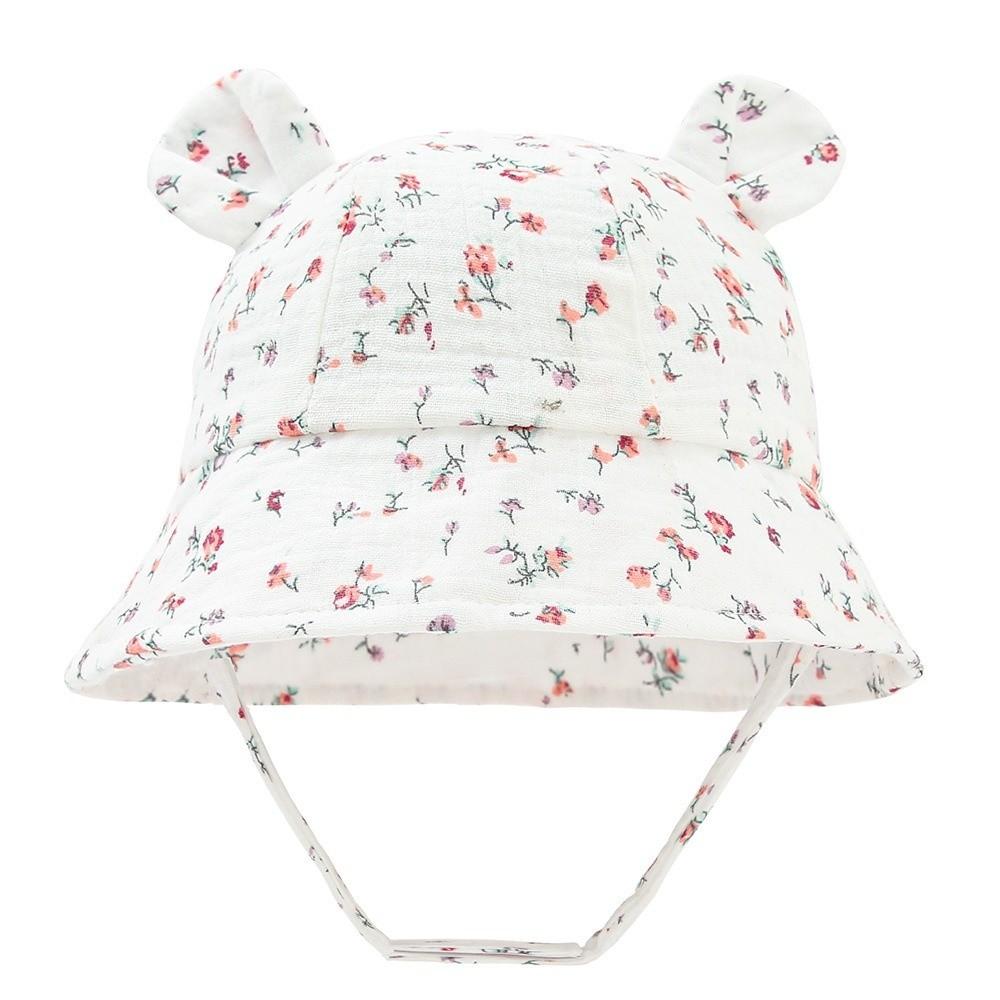 Print Design Baby Sun Hat Breathable Bucket Hat Baby Portable Kids Beach Cap  for Travel Summer