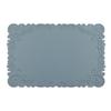 1/4/6PCS Square Placemats Shaped Faux Leather Table Mats Pad Kitchen Accessories Outdoor Indoor Christmas Place Mats Pad Orange