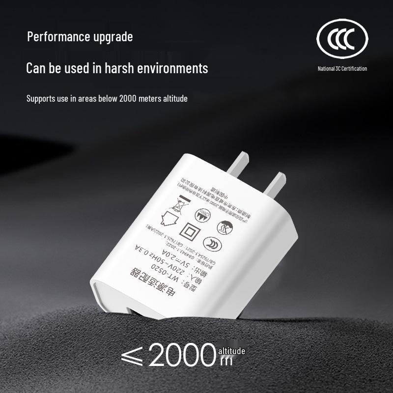 5V2A USB Charger Head Compatible with Android, Apple, Vivo, Huawei, Oppo, and Xiaomi Devices
