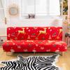 Christmas decoration folding sofa bed cover sofa covers spandex double seat cover slipcovers for living room geometric print