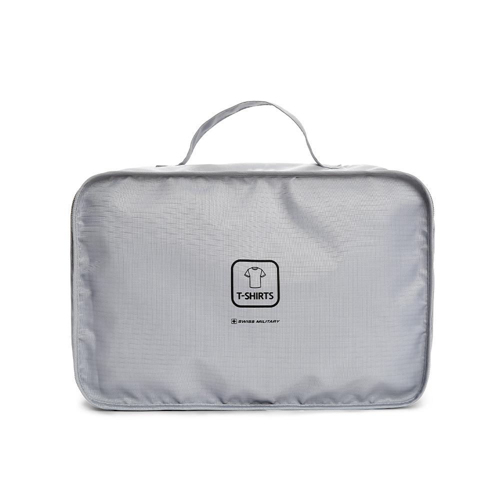 Swiss Military Carrier Travel Bag-In-Bag Pouch Set Of 5 Sm-B5Pn Gray