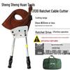 Steel Ratchet Cable Cutter Pliers for Copper, Aluminum, and Strand Cables (Models J40, J52, J75, J95, J130)