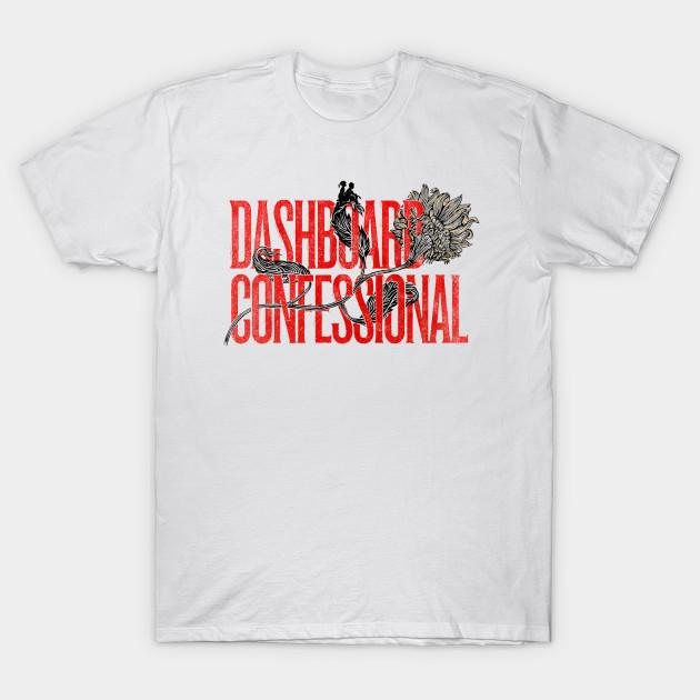 

Мужская черная футболка с принтом Dashboard Confessional Группа Печать на бумаге для трансфера без вырезания Хлопковая футболка 4XL белый
