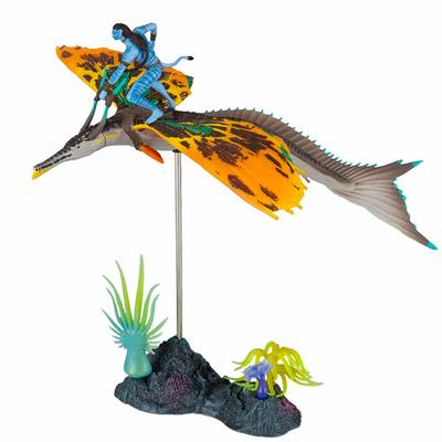 Way of Water McFarlane Toys Mondo di Pandora Pacco Figure Jake Sully con Skim Wing Film 2 Sequel James Cameron Diorama SF Avatar [Articolo]