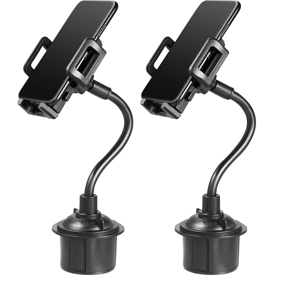 Car Cup Holder Phone Mount Flexible Gooseneck with 360° Adjustable Holder, Fits Phones up to 4.1” width, for Car SUV or Truck