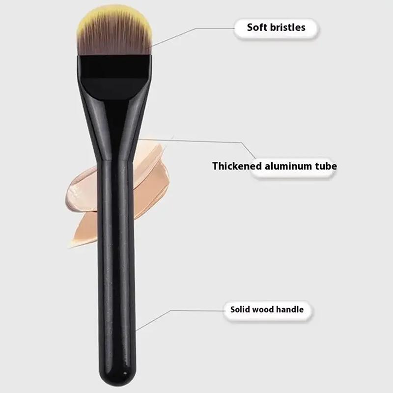 Flat-Headed Foundation Brush Professional Portable And Easy-To-Clean Makeup Brush