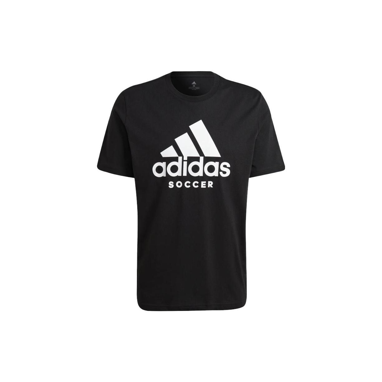 

adidas Soccer Logo Tee Black Men Streetwear HA0912 XL