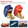 1 Pair + - Electrode Blue Red Quick Release Lift Off Connector Clamps Car Battery Terminals for Car Caravan Car-styling