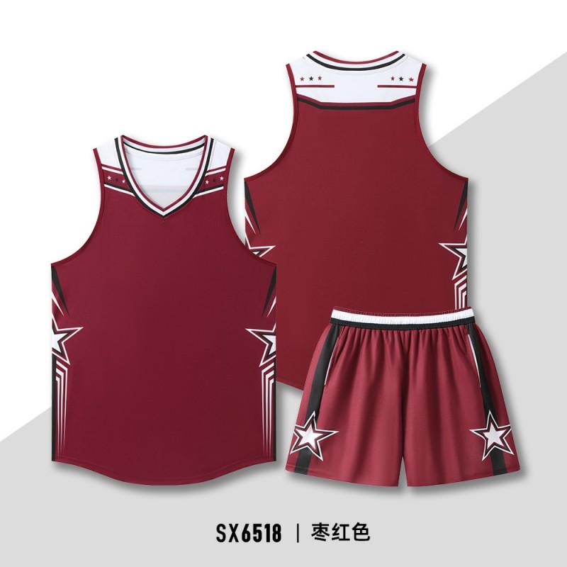 Unisex Basketball Jersey Set Loose Fit Training Uniform Team Sports Wear