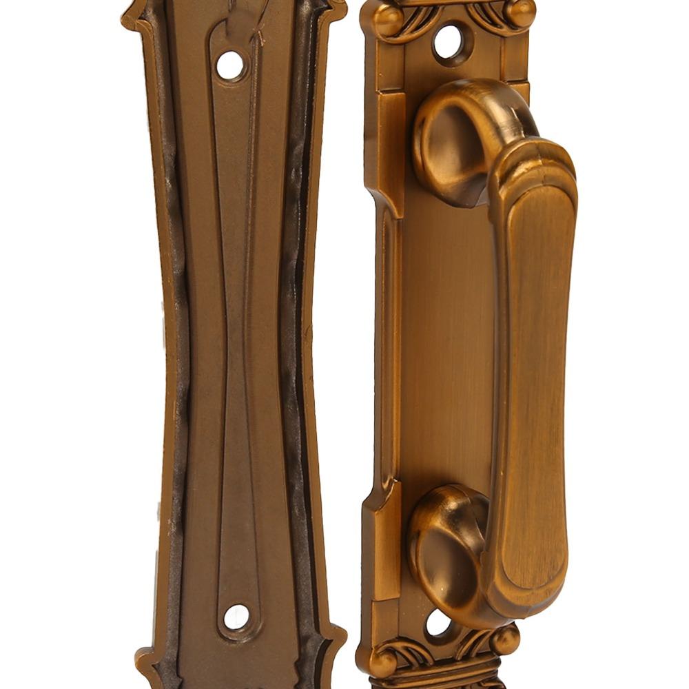 Durable Barn Door Handles Yellowish Bronze Cabinet Door Handles Rustic Door Pulls  Closet