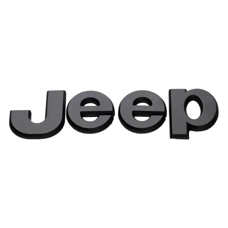 For Jeep Wrangler Tj Jk Jl Grand Cherokee Commander Renegade Liberty Compass Patriot Front Trunk Side Alloy Emblem Modification