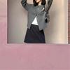 Coffee Wool Blend Midi A-Line Skirt: High-Waisted, Slimming, Anti-Exposure, Thickened for Spring/Autumn, Hip-Hugging Mini Skirt for Women