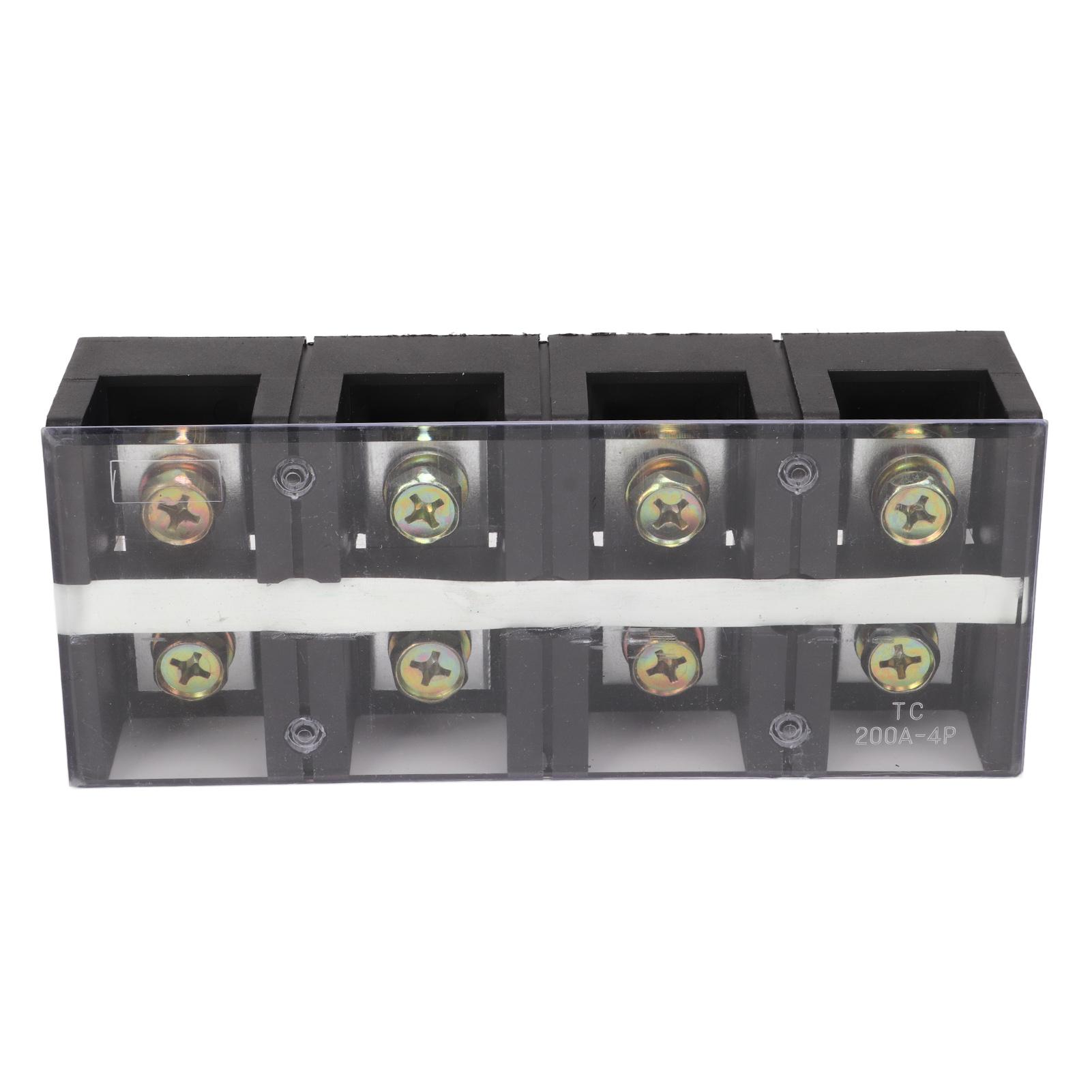 

Terminal Strip Dual Row High Current Screw Terminal Block with PC Cover for Lighting Power