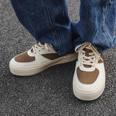 Pánské ležérní skate boty s módním barevným blokováním Venkovní ležérní street styl Silná podrážka Novinka Minimalistické
