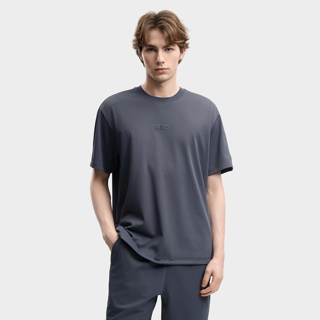FILA Original Simple Classic Fashion Trendy Retro Sports Casual Versatile Comfortable Loose Knit Short Sleeve T-Shirt Men tops F51M629101FDY