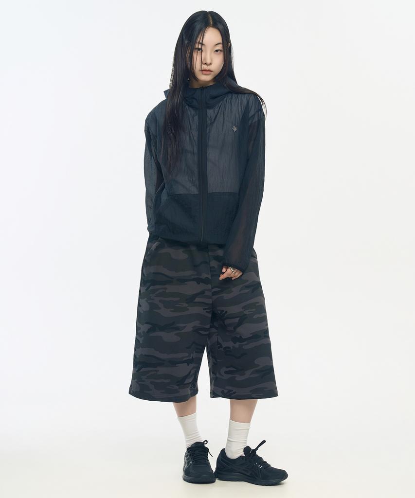 Slow Record House Mesh Lightweight Jacket_Black