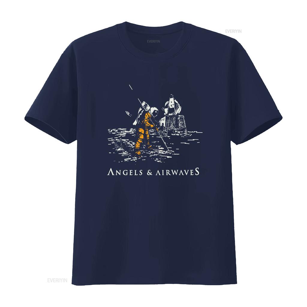Unisexs Angels And Airwaves Moon Landing T Shirt Vintage Designer Clothes Casual Graphic Stretched Slightly Stylish Soft