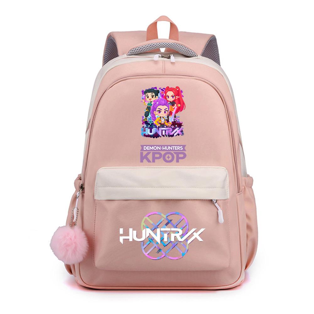 Zaino Stampato K-Pop Cartone Animato Anime per Studente Ragazzo Ragazza Zaino Scolastico Borsa per Libri Regalo Bambino Donna Grande Capacità Impermeabile Borsa da Viaggio Mochila