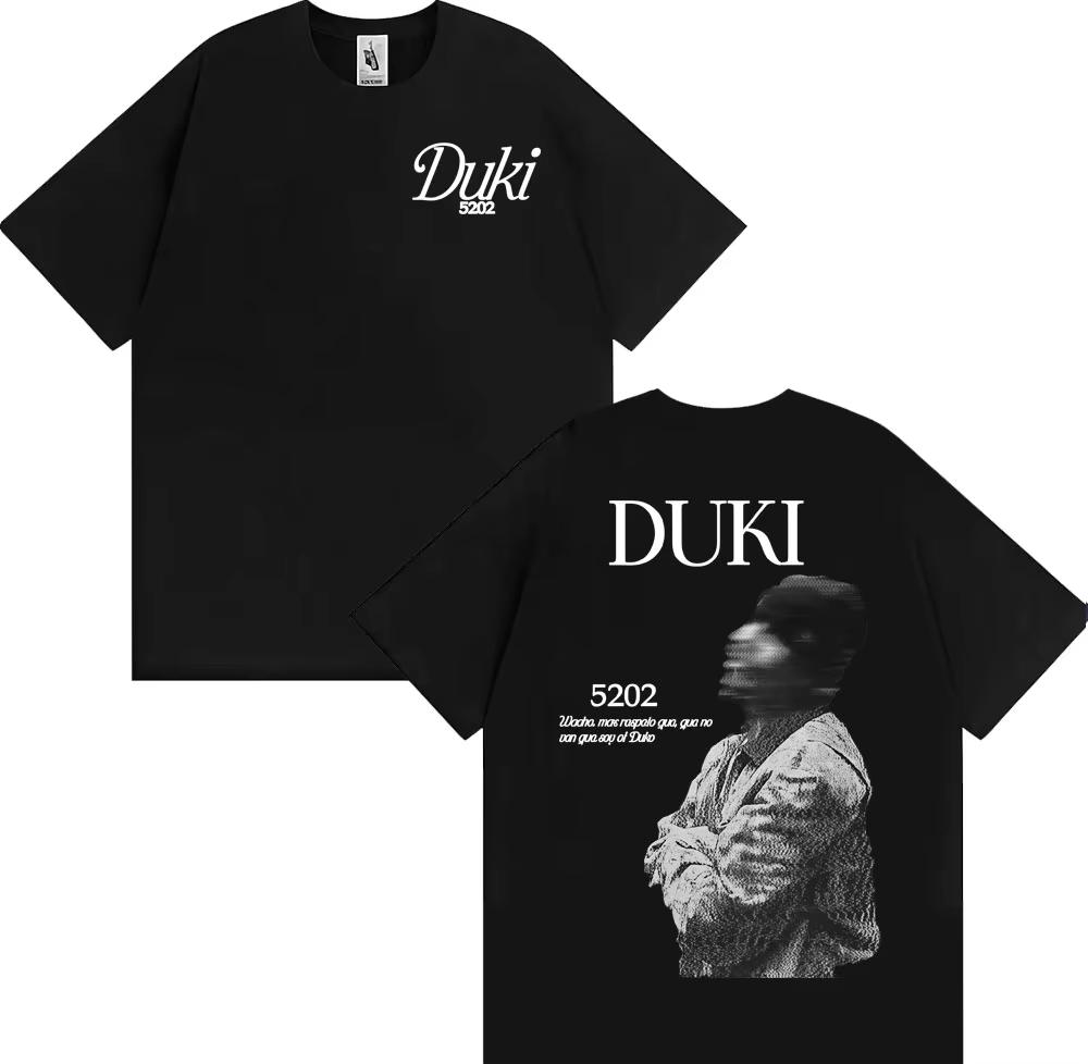 

Футболка Rapper Duki 5202 MIXTAPE Album Tour Мужская одежда Мода Хип-хоп Панк стиль Футболки Хлопок Повседневные Футболки оверсайз S