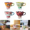 Ceramic Cup Porcelain Tea Cups Pastoral Style Creative 420ml Coffee Mug for Breakfast Water Cappuccino Hot Chocolate Milk
