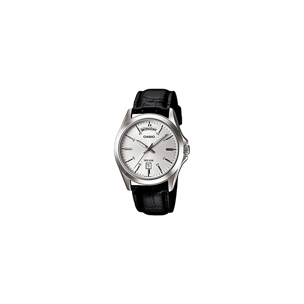 Casio MTP-1370L-7A Quartz Men s Wristwatch Silver Stainless Steel Band