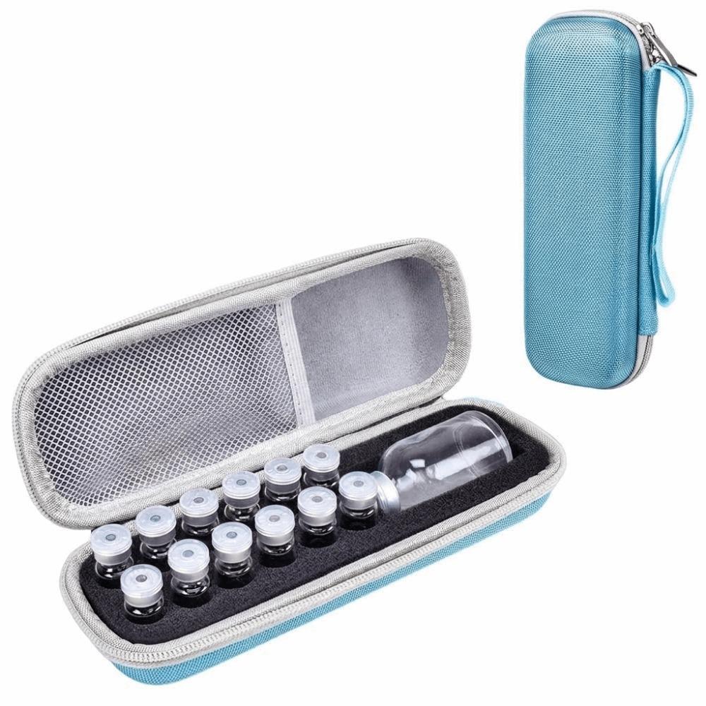 EVA Insulin Vial Storage Case 7/9/13 Slots Waterproof Insulin Vial Protector Wear-resistant Shockproof Insulin Organizer Travel
