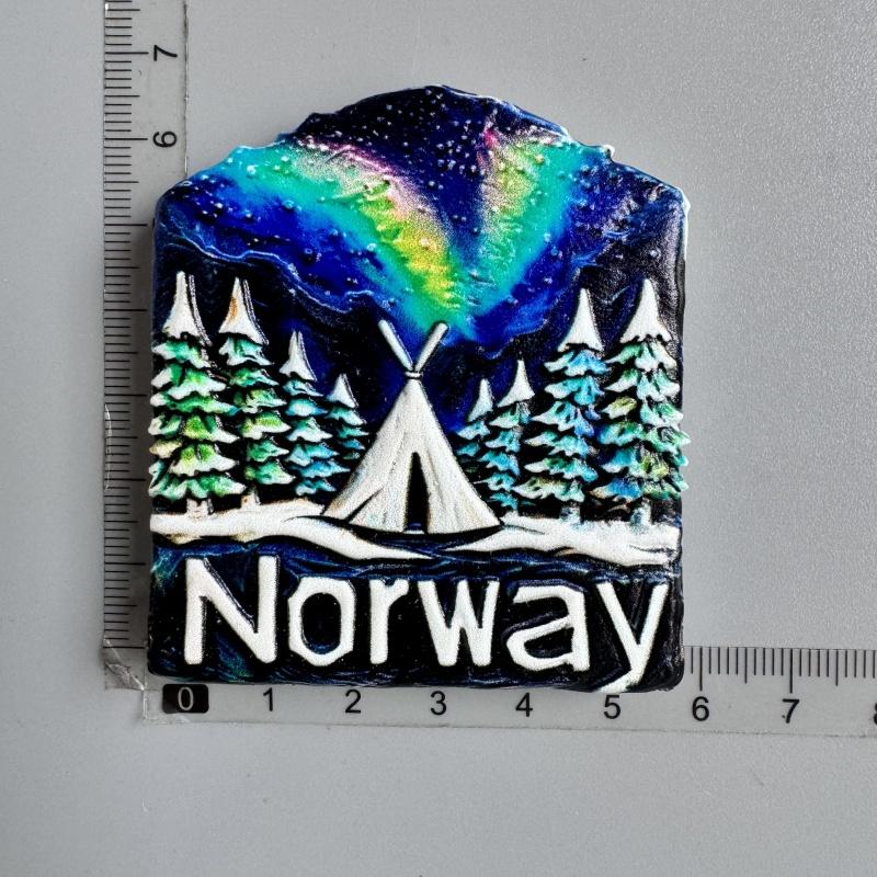 Magneți de frigider Norvegia Finlanda Suedia Islanda Tromso Murmansk Insulele Feroe Suveniruri turistice Autocolante pentru frigider