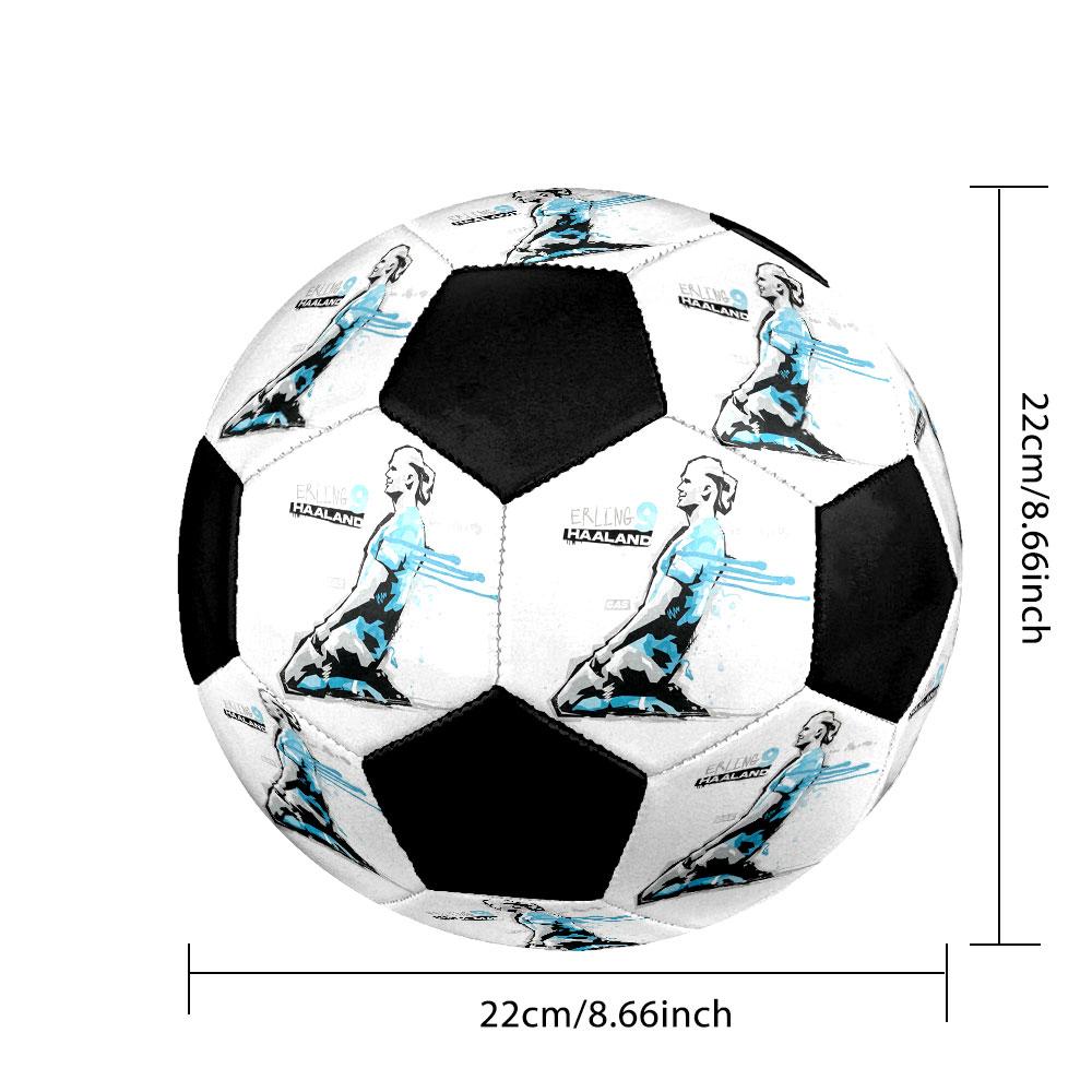 1PC Haaland Attaccante Definitivo taglia 5 pallone da calcio Pallone da Calcio Indoor Praha Colorato Per Tutte le Età Cucito a Macchina PVC Pronto per la Competizione Durevole Alto Rimbalzo