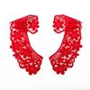 1 Pair Embroidery Cotton Lace Fabric Neckline Collar Trim Craft Ribbon DIY Sewing Collar Guipure Applique Wedding Decor
