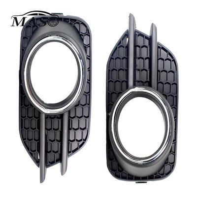 2pcs Car Front Bumper Fog Light Grille Cover Trim ABS Fog Lamp Bezel 5N0853665J for VW Tiguan 2012 2013 2014 2015 2016 2017 2018