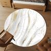 1pc Marble Gold Round Chair mat Area Rug - Non-Slip, Floor Mat for Office, Bedroom, and Indoor Decor c1125349