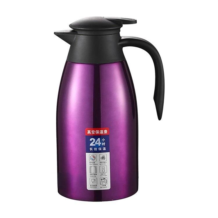 2L Coffee Thermal Kettle 304 Stainless Steel Vacuum Flasks Office Thermos Bottle Insulation Kettle Hot Water Thermos Pot