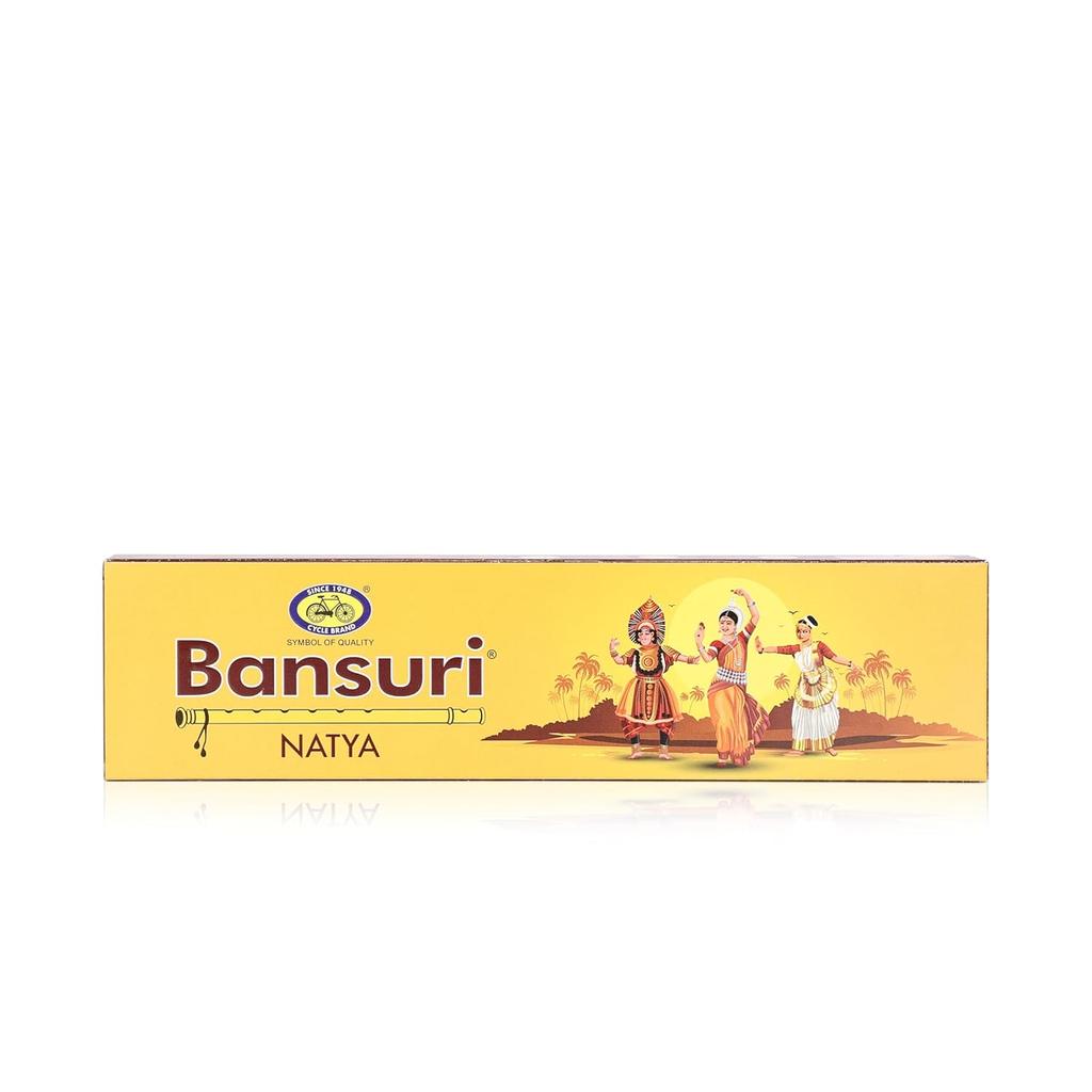 Cycle Pure Bansuri Natya Agarbatti Light Refreshing Incense Sticks 100g Pack of 2 for Relaxation